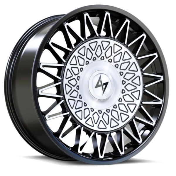 Sentali Luxx Crown 22x10.5 5x112/5x115 ET25 Gloss Black Machined