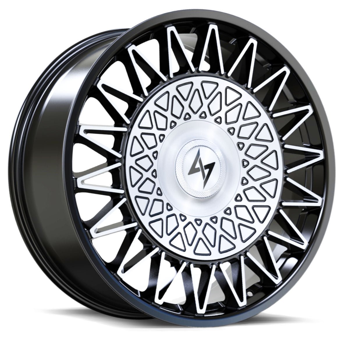 Sentali Luxx Crown 22×9 5×112/5×115 ET25 Gloss Black Machined