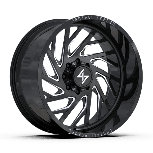 Sentali Forged SF7BM 24×12 6×135 ET-44 87.1 Gloss Black Milled