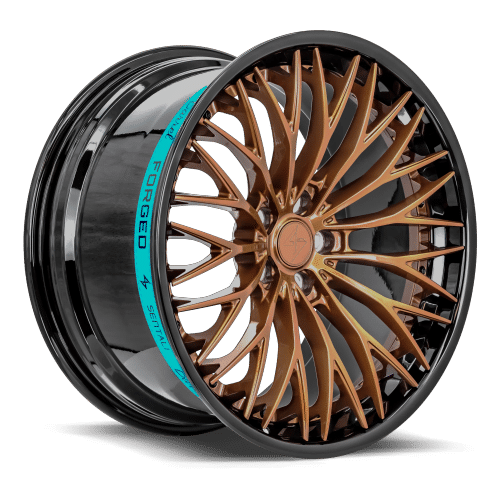 Sentali Barrel Forged SB1 19×9.5 5×112 ET25 66.6 Gloss Black Lip / Gloss Bronze Centre