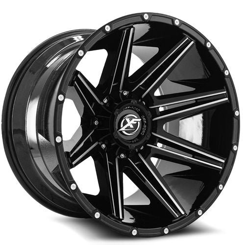 XF OFFROAD XF-220 22×12 5×127/5×139.7 ET-44 78.1 Gloss Black Milled