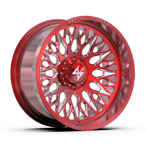 Sentali Forged SF6RM 22×10 8×170 ET-24 125.2 Red Milled