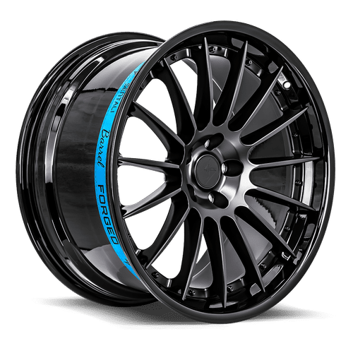 Sentali Barrel Forged SB2 20×10.5 5×112 ET25 66.6 Gloss Black Lip / Matte Black Centre