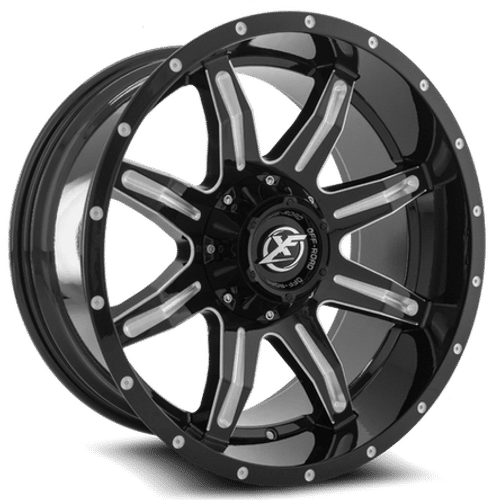 XF OFFROAD XF-215 20×9 5×127/5×139.7 ET12 Gloss Black Milled
