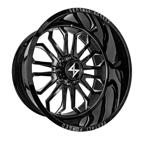 Sentali Forged SF-3 26×16 8×180 ET-99 124.3 Gloss Black Milled