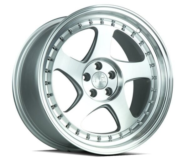 Aodhan AH01 18x9.5 5x100 +35 72.6 Silver w/Machined Face