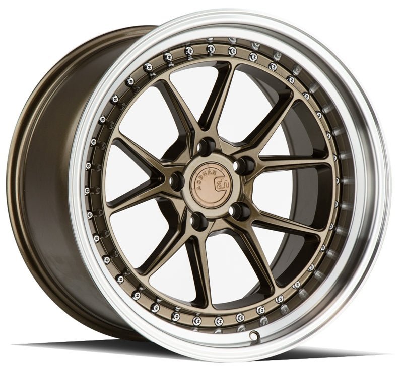 Aodhan DS08 18×9.5 5×114.3 +30 73.1 Bronze w/Machined Lip