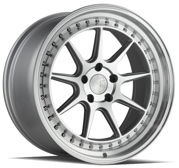Aodhan DS-X 18x9.5 5x114.3 +22 73.1 Silver w/Machined Face