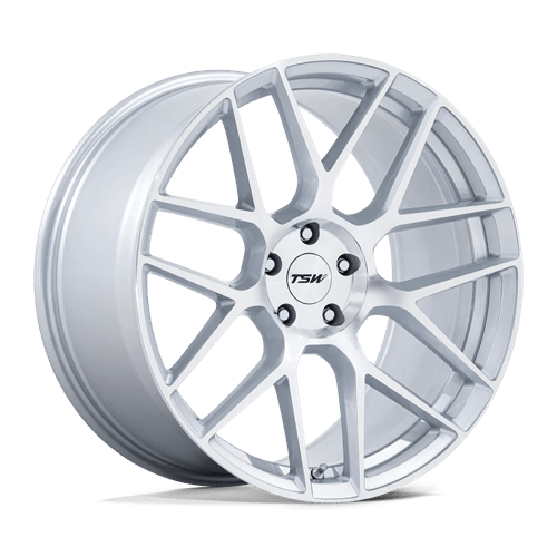 TSW TW002 LASARTHE 22X10.5 5X112 ET38 66.56 GLOSS SILVER MACHINED