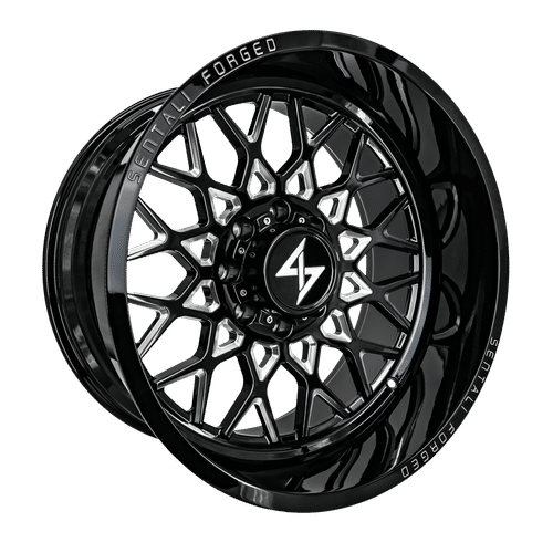 Sentali Forged SF-5 22×10 8×180 ET-24 124.3 Gloss Black Milled