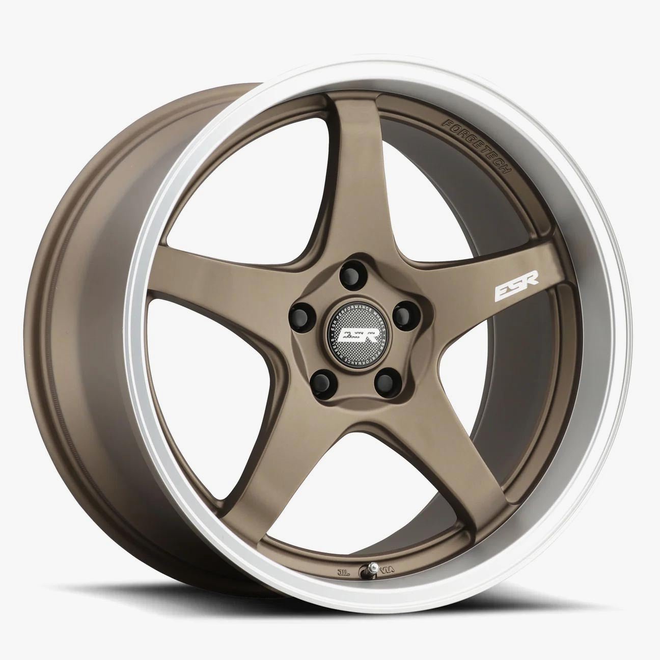 ESR AP5 18×9.5 5×110 (Custom Drill) ET22 Matte Bronze / Machined Lip