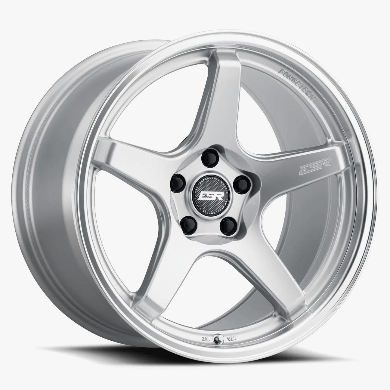 ESR AP5-C 18×8.5 5×110 (Custom Drill) ET30 Hyper Silver / Machined Lip