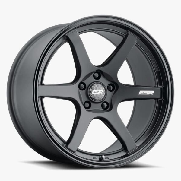 ESR AP6 18x9.5 5x110 (Custom Drill) ET22 Matte Black / Gloss Black