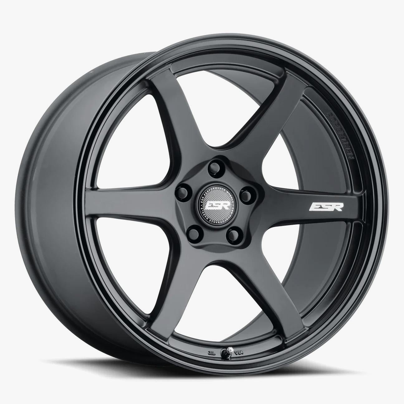 ESR AP6 18×9.5 5×110 (Custom Drill) ET22 Matte Black / Gloss Black