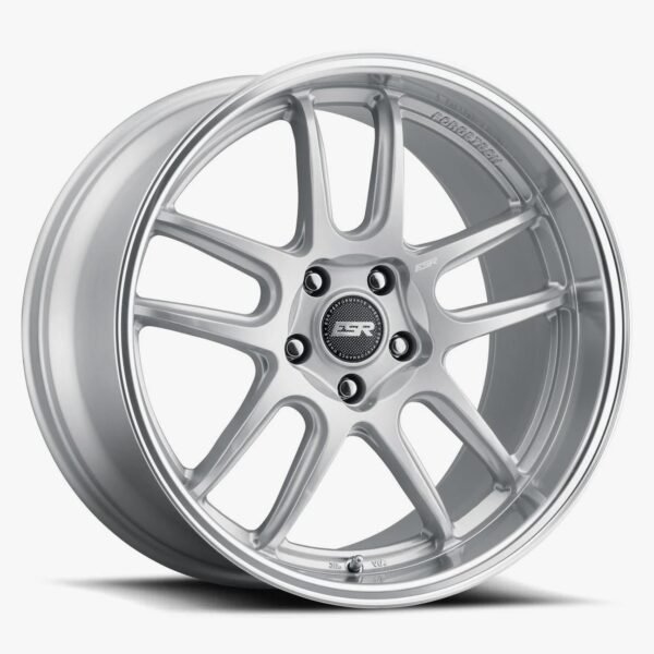ESR AP8 18x9.5 5x120.6 (Custom Drill) ET35 Hyper Silver / Machined Lip