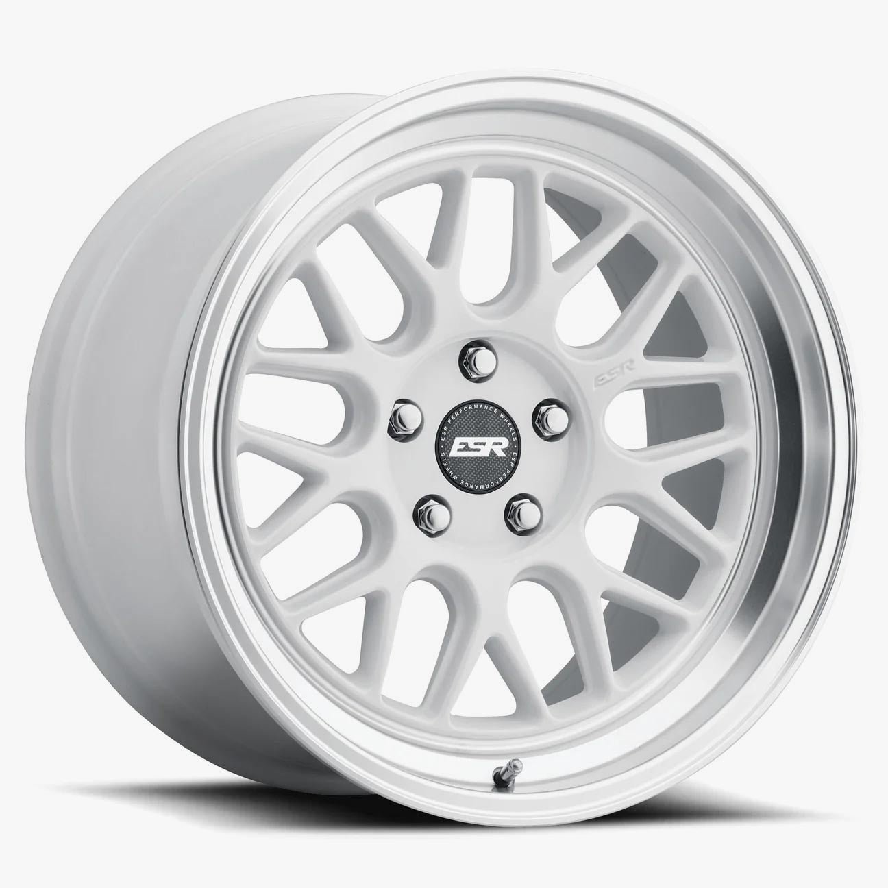 ESR CR1 18×8.5 5×120.6 (Custom Drill) ET30 Gloss White / Machined Lip