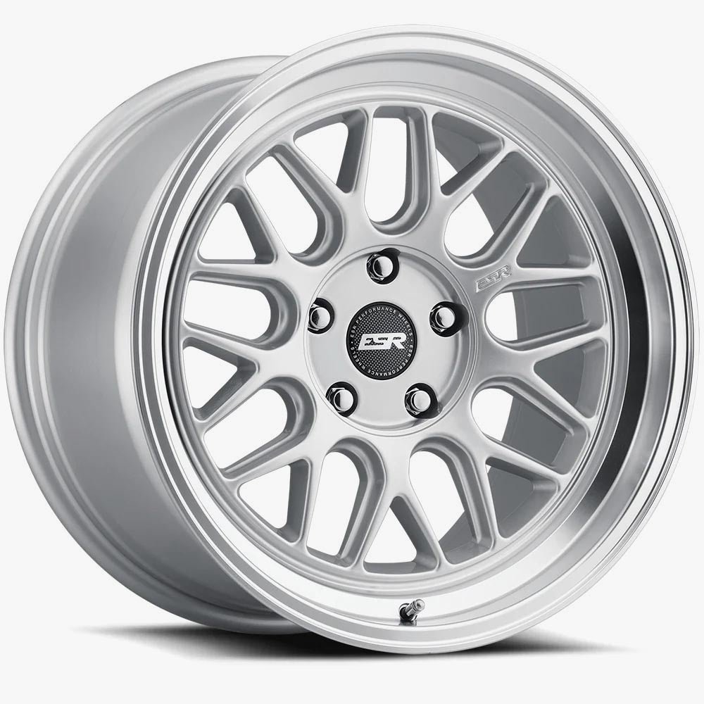 ESR CR1 19×9 5×120.6 (Custom Drill) ET20 Hyper Silver / Machined Lip