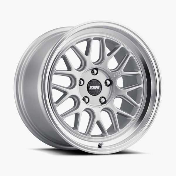 ESR CR1 19x9 5x110 (Custom Drill) ET20 Hyper Silver / Machined Lip