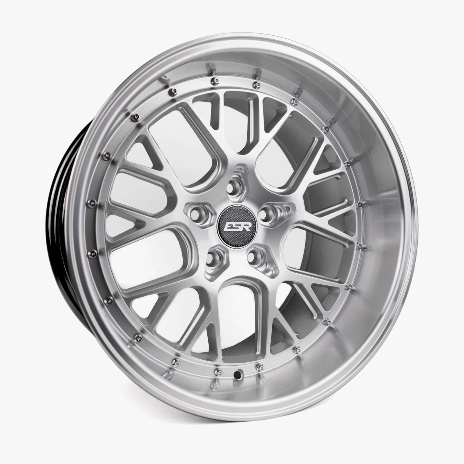 ESR CS11 18×10.5 5×110 (Custom Drill) ET22 Hyper Silver / Machined Lip