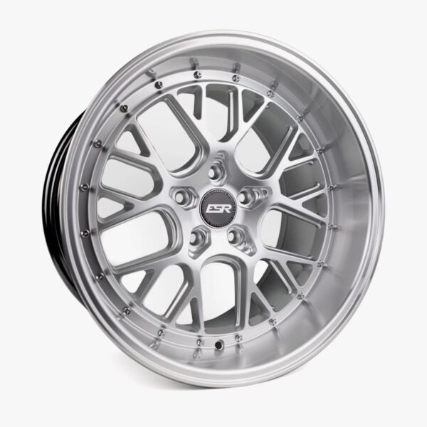 ESR CS11 19x9.5 5x110 (Custom Drill) ET35 Hyper Silver / Machined Lip