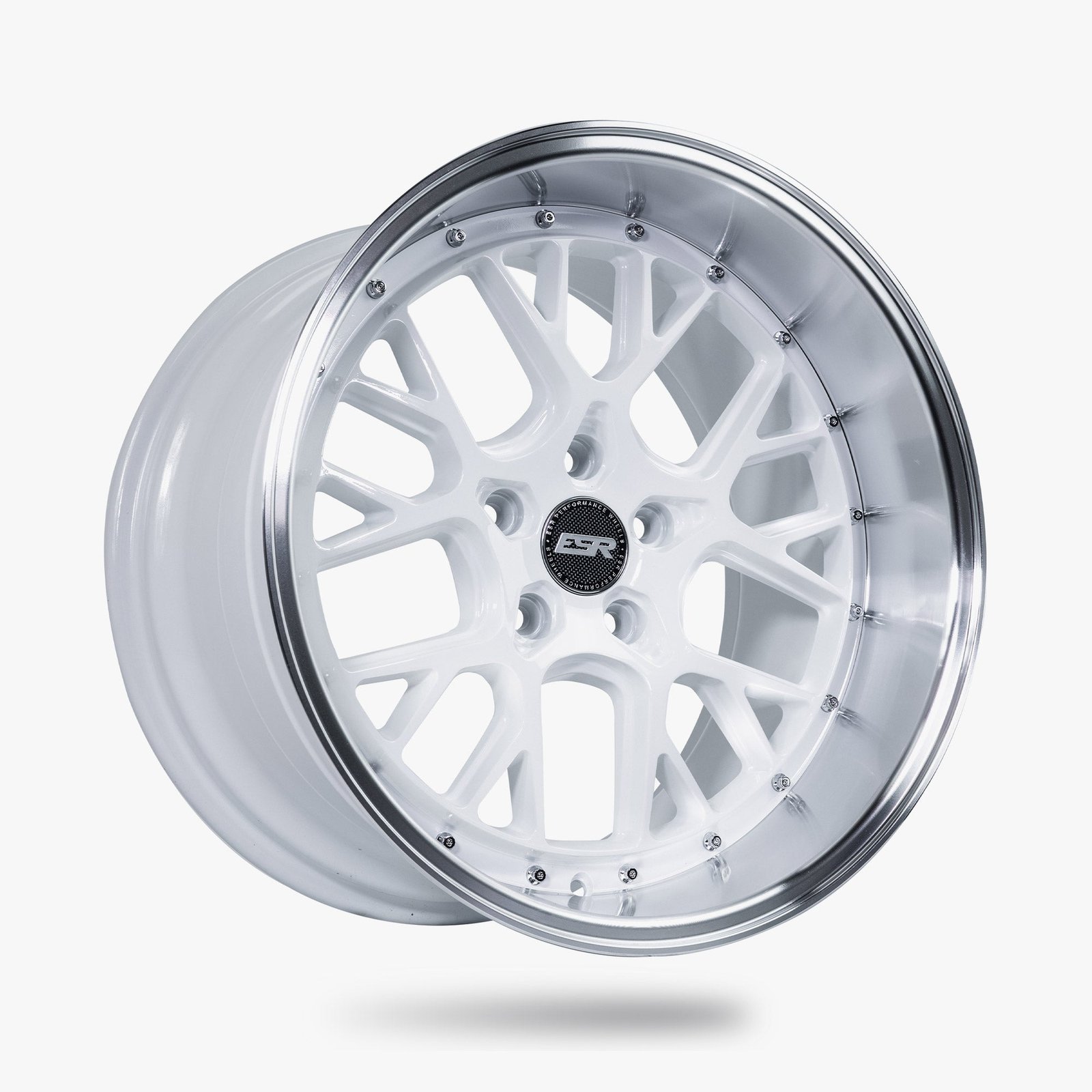 ESR CS11 18×9.5 5×110 (Custom Drill) ET35 Gloss White / Machined Lip