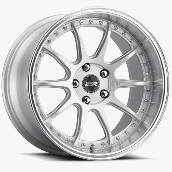 ESR CS12 19x8.5 5x110 (Custom Drill) ET30 Hyper Silver / Machined Lip
