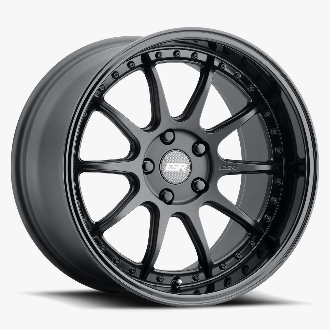 ESR CS12 19×10.5 5×112 (Custom Drill) ET22 Matte Black / Gloss Black