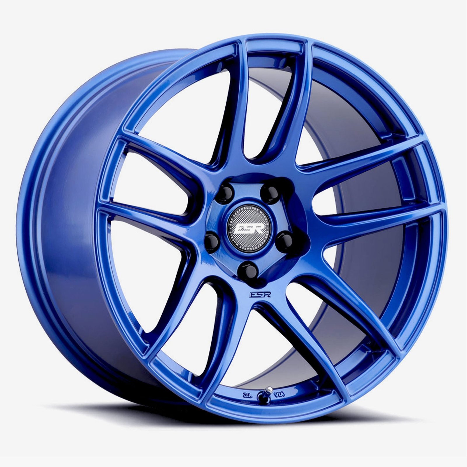 ESR CS8 18×10.5 5×112 (Custom Drill) ET15 Gloss Apex Blue