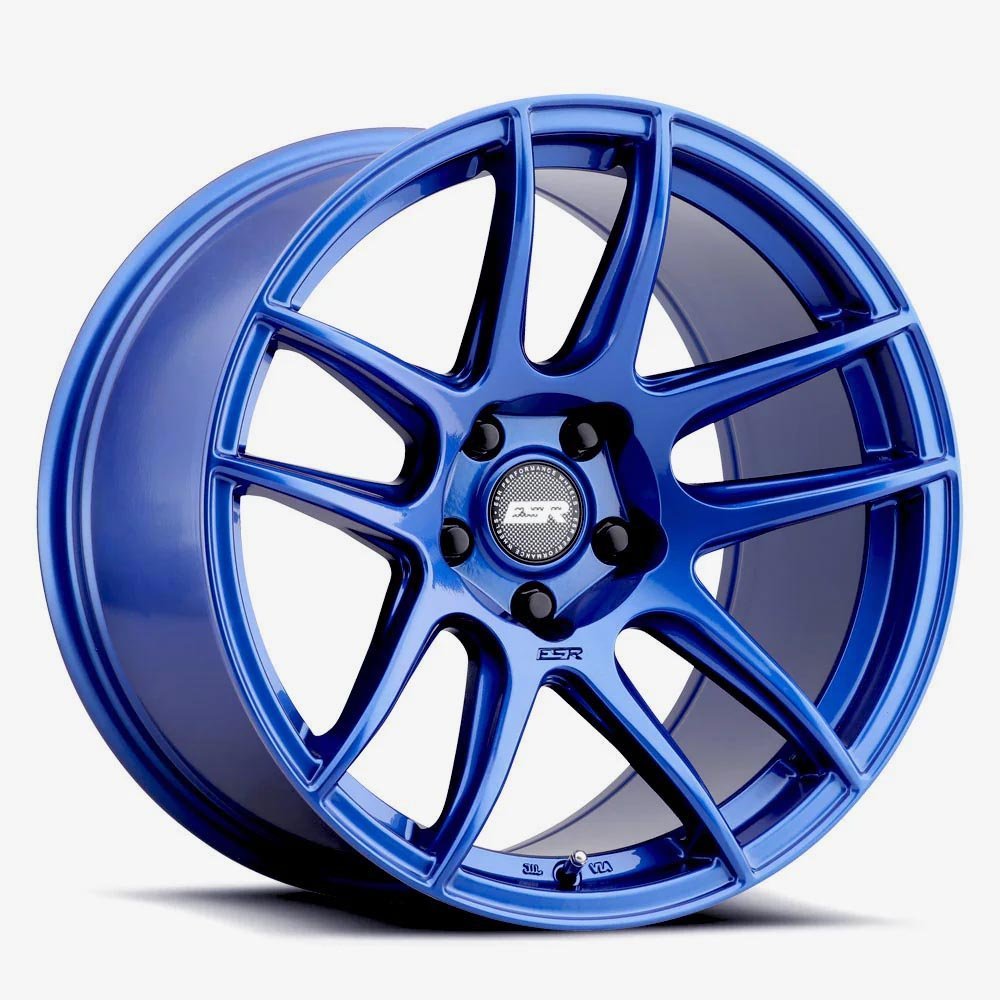 ESR CS8 18×10.5 5×110 (Custom Drill) ET22 Gloss Apex Blue