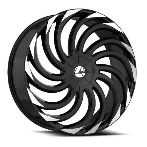 AZARA AZA-534BM 26×9.5 6×135/6×139.7 ET22 87.1 Gloss Black Machined