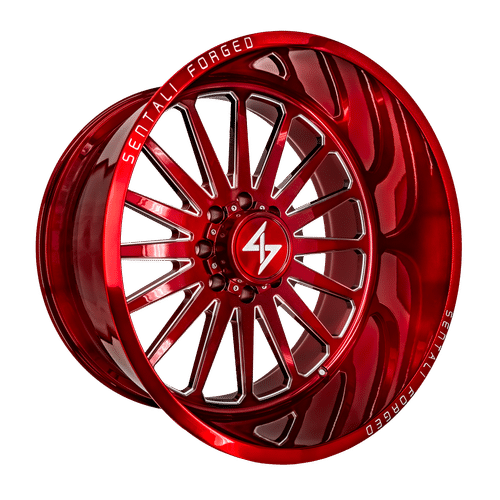 Sentali Forged SF-2 22×14 6×135 ET-76 87.1 Red Milled