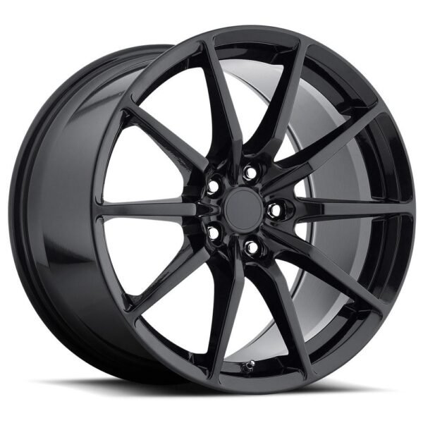MRR M350 19x10 5x114.3 ET40 70.5 Gloss Black fit Mustang