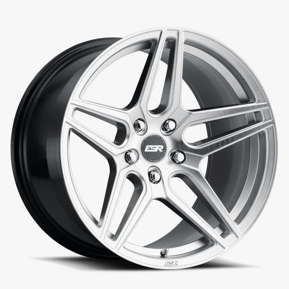 ESR RF15 18×9.5 5×120.6 (Custom Drill) ET22 Brushed Hyper Silver