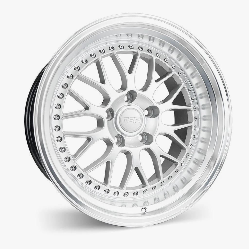 ESR SR01 19×8.5 5×110 (Custom Drill) ET30 Hyper Silver / Machined Lip